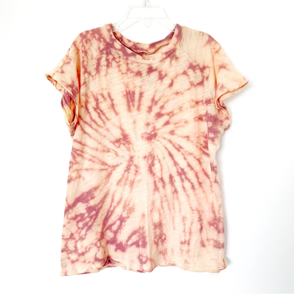 Peach & Pink Katie J NYC Tie Dye Tee Shirt Size M